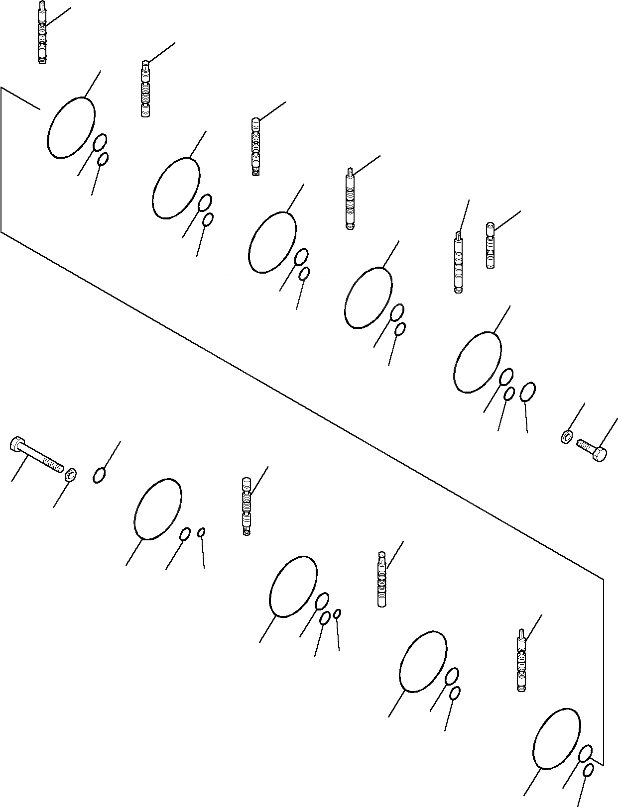 Схема запчастей Komatsu PC15R-8 - УПРАВЛЯЮЩ. КЛАПАН (/) УПРАВЛ-Е РАБОЧИМ ОБОРУДОВАНИЕМ