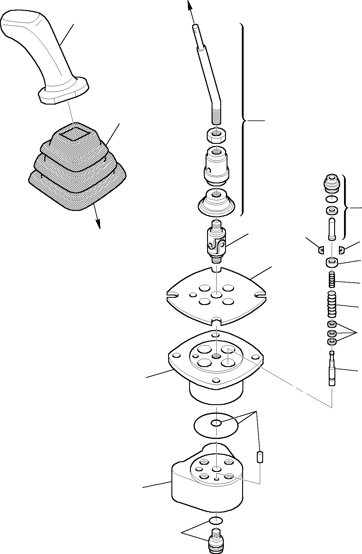 Схема запчастей Komatsu PC15R-8 - PPC КЛАПАН, ЛЕВ. УПРАВЛ-Е РАБОЧИМ ОБОРУДОВАНИЕМ