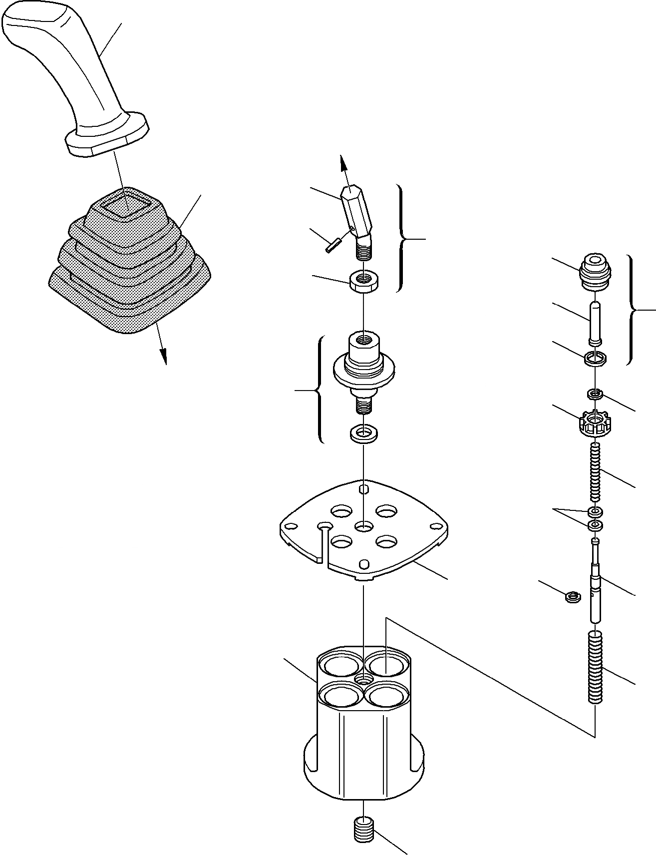 Схема запчастей Komatsu PC15R-8 - PPC КЛАПАН, ЛЕВ. УПРАВЛ-Е РАБОЧИМ ОБОРУДОВАНИЕМ