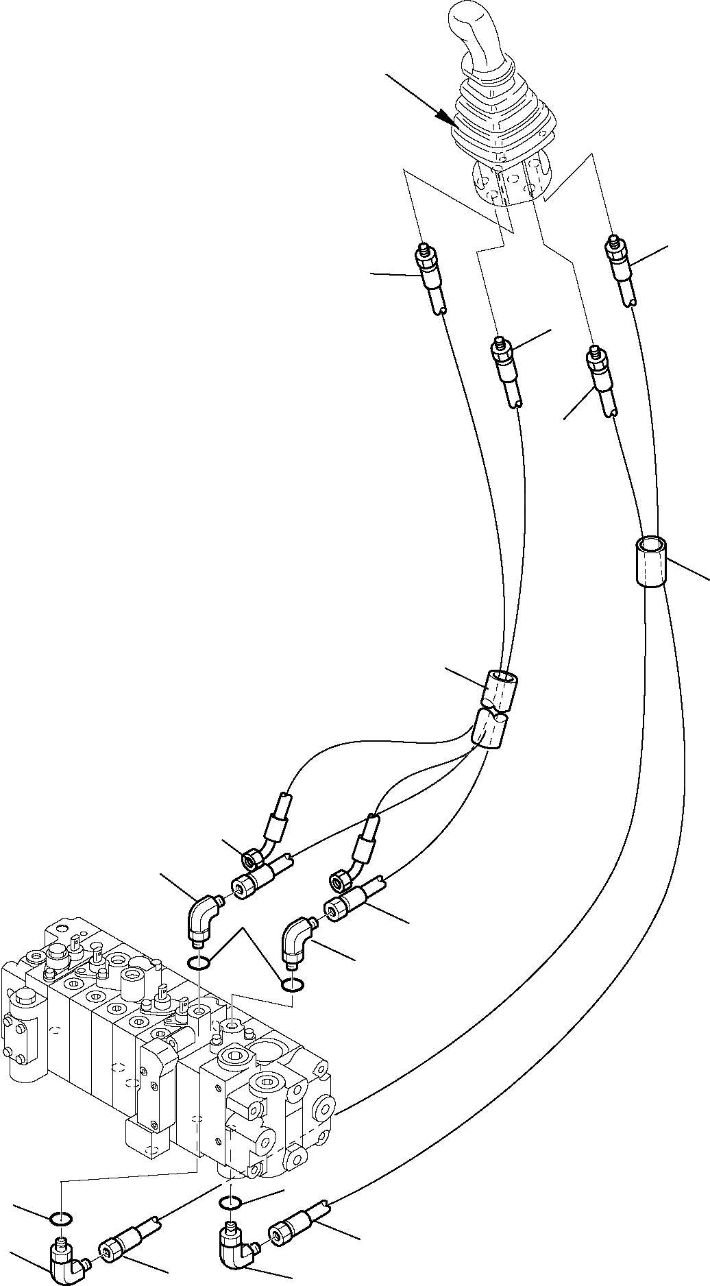 Схема запчастей Komatsu PC15R-8 - ГИДРОЛИНИЯ (ЛЕВ. СЕРВОУПРАВЛ. ЛИНИЯ) СИСТЕМА УПРАВЛЕНИЯ И ОСНОВНАЯ РАМА