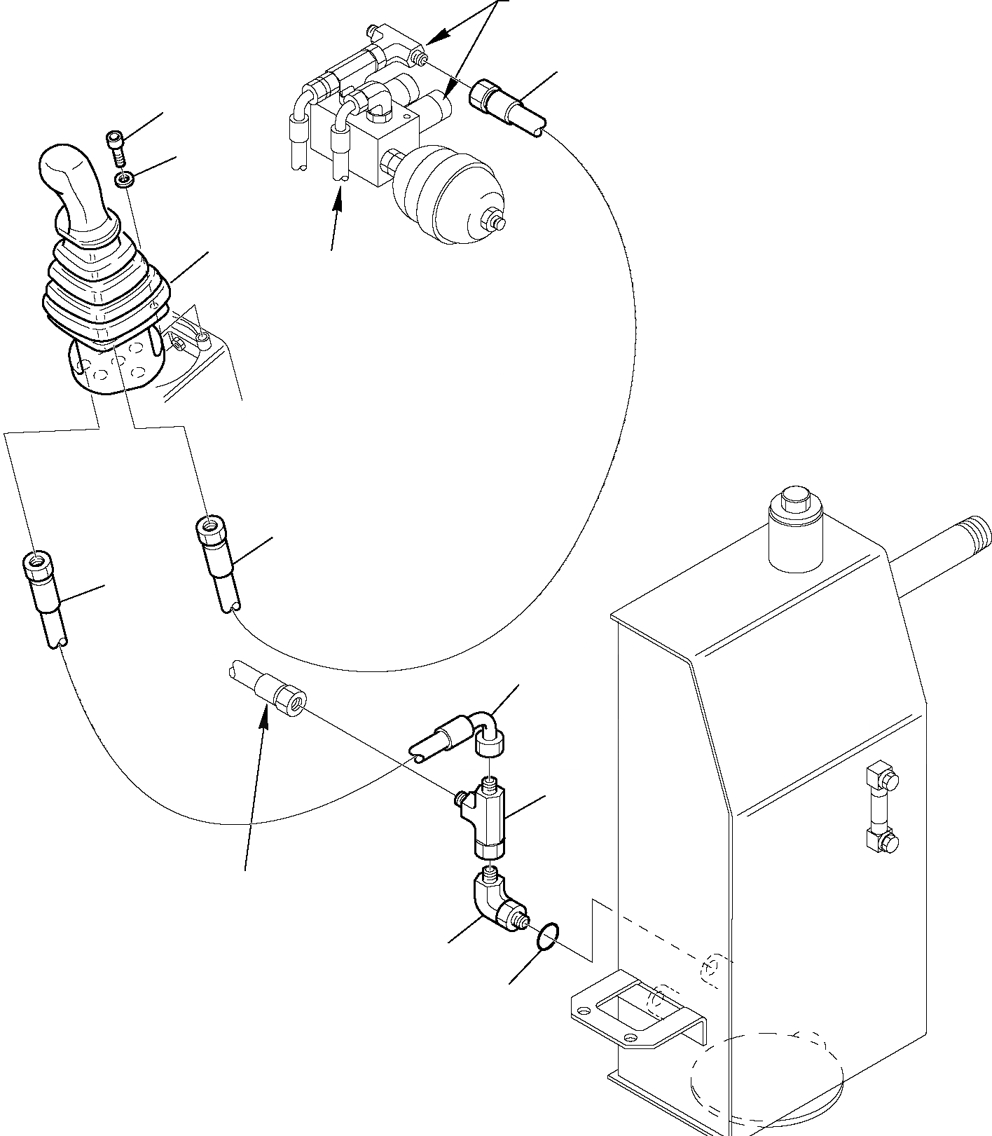 Схема запчастей Komatsu PC15R-8 - ГИДРОЛИНИЯ ЛЕВ. (СЕРВОУПРАВЛ. ЛИНИЯ) УПРАВЛ-Е РАБОЧИМ ОБОРУДОВАНИЕМ
