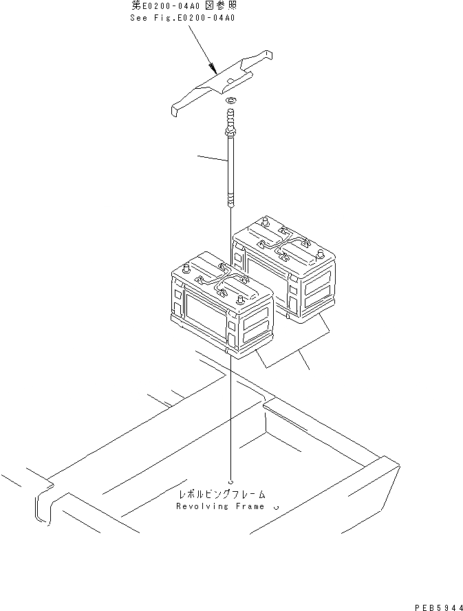 Схема запчастей Komatsu PC160-6K - АККУМУЛЯТОР (ВЫСОК. ЕМК.) ЭЛЕКТРИКА