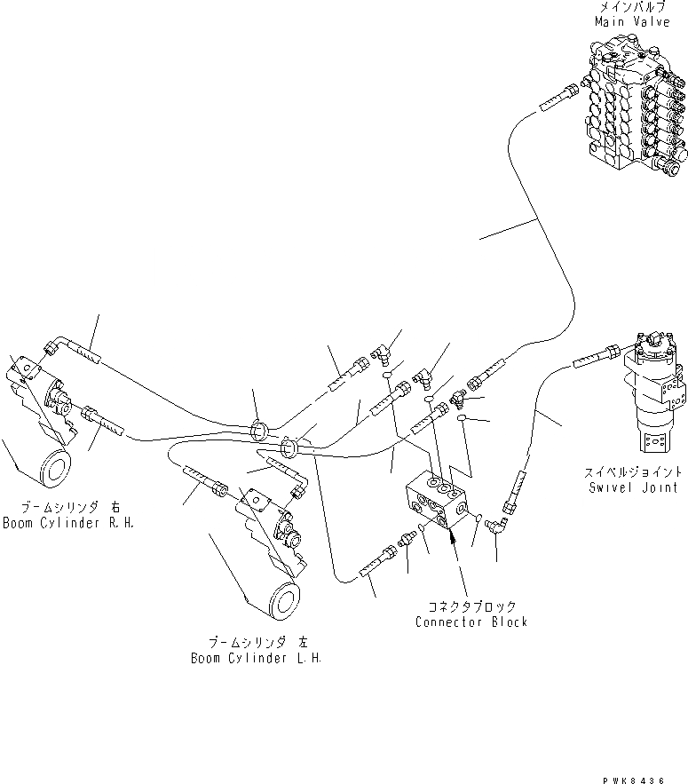 Схема запчастей Komatsu PC160-6K - ПРЕДОТВРАЩ. СМЕЩЕНИЯ (СТРЕЛА)(№K-) ГИДРАВЛИКА