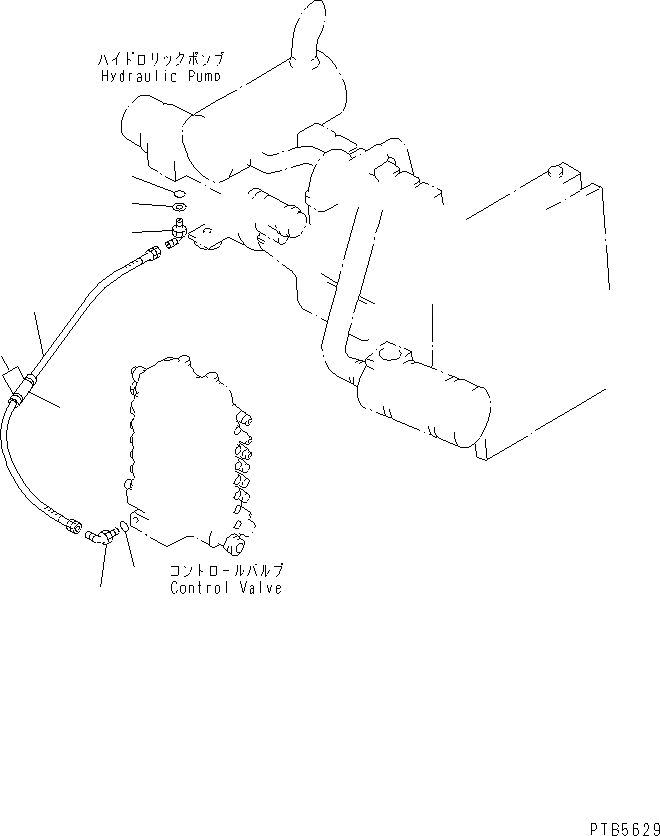 Схема запчастей Komatsu PC160-6K - LS ЛИНИИ(№K-K999) ГИДРАВЛИКА