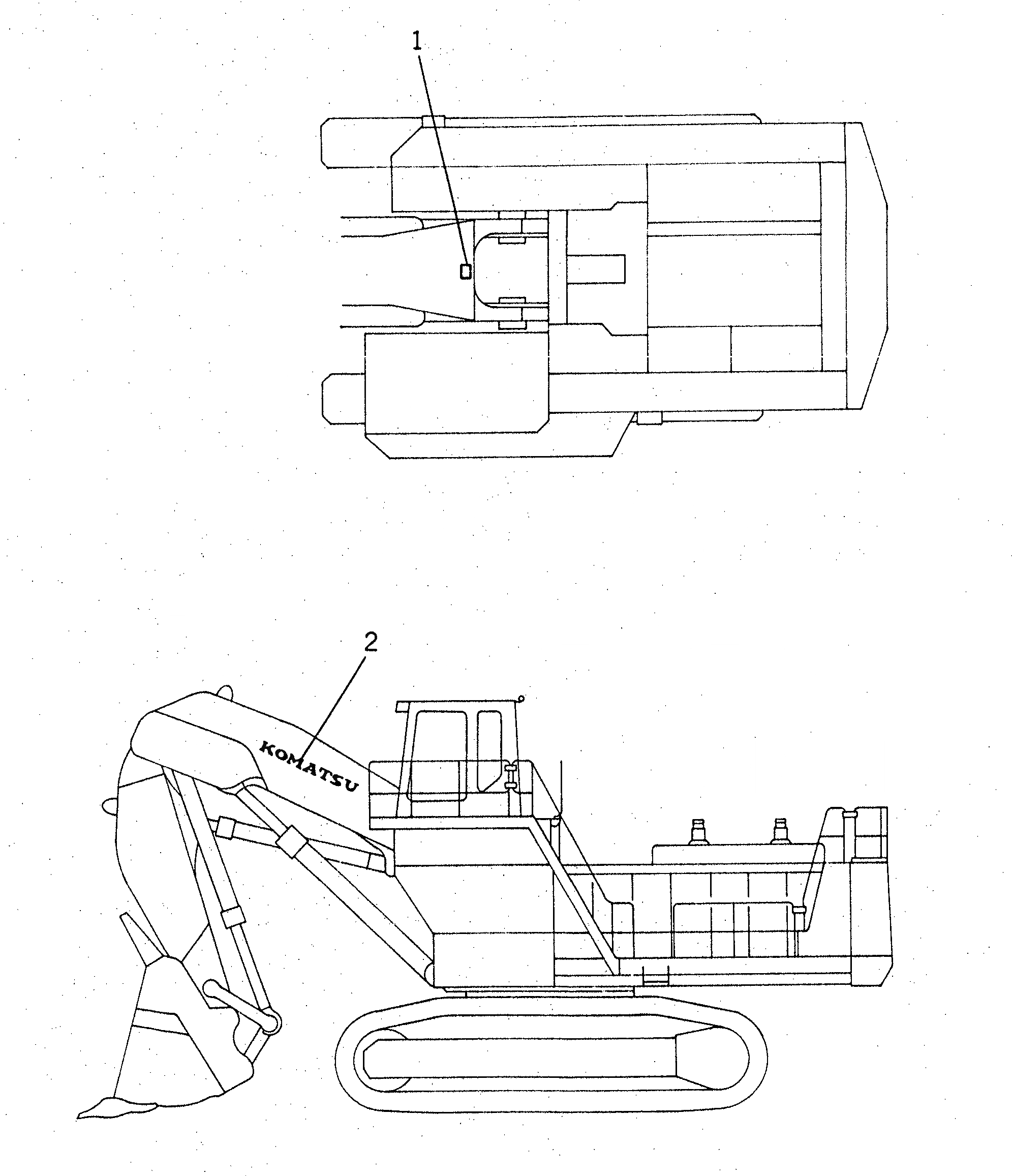Схема запчастей Komatsu PC1600-1 - МАРКИРОВКА (РАБОЧЕЕ ОБОРУДОВАНИЕ ) (АНГЛ.) (ДЛЯ ПОГРУЗ.) МАРКИРОВКА