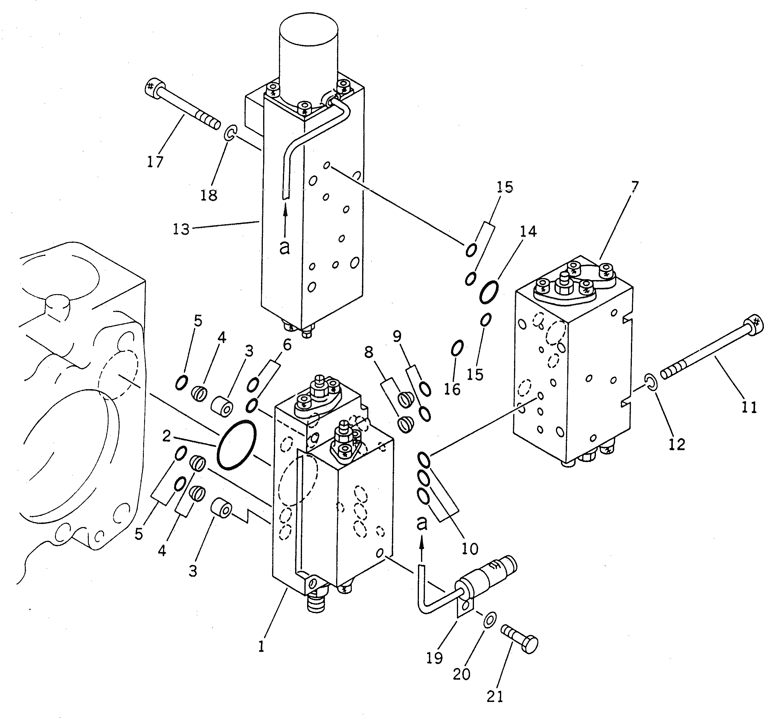 Схема запчастей Komatsu PC1600-1 - ОСНОВН. НАСОС (7/) (NO. НАСОС) ОСНОВН. КОМПОНЕНТЫ И РЕМКОМПЛЕКТЫ