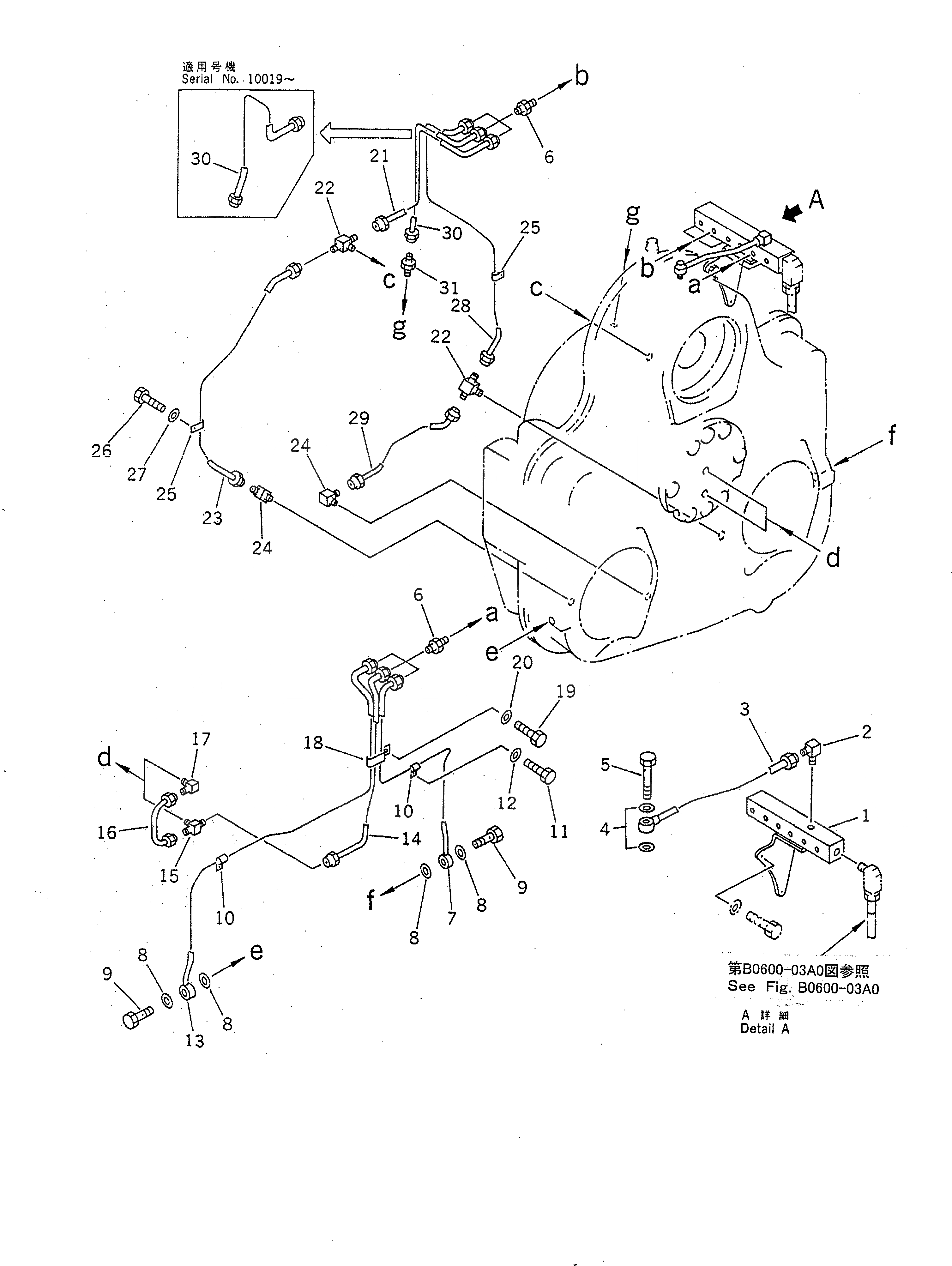 Схема запчастей Komatsu PC1600-1-A - МЕХ-М ОТБОРА МОЩНОСТИ ТРУБЫ (ЛИНИЯ СМАЗКИS)(№-9) КОМПОНЕНТЫ ДВИГАТЕЛЯ