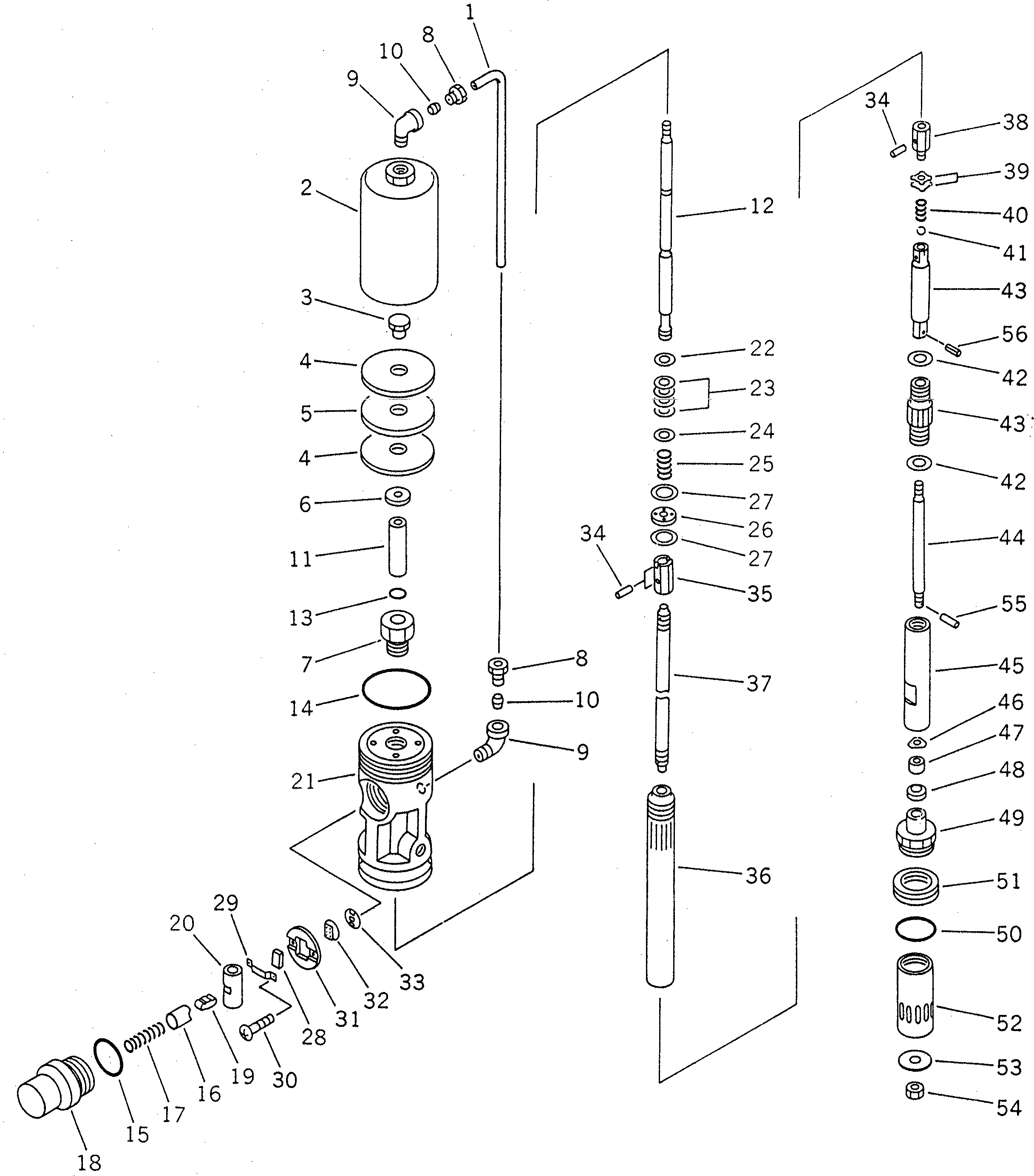 Схема запчастей Komatsu PC1600-1-A - НАСОС СМАЗКИ(№-) РАЗНОЕ