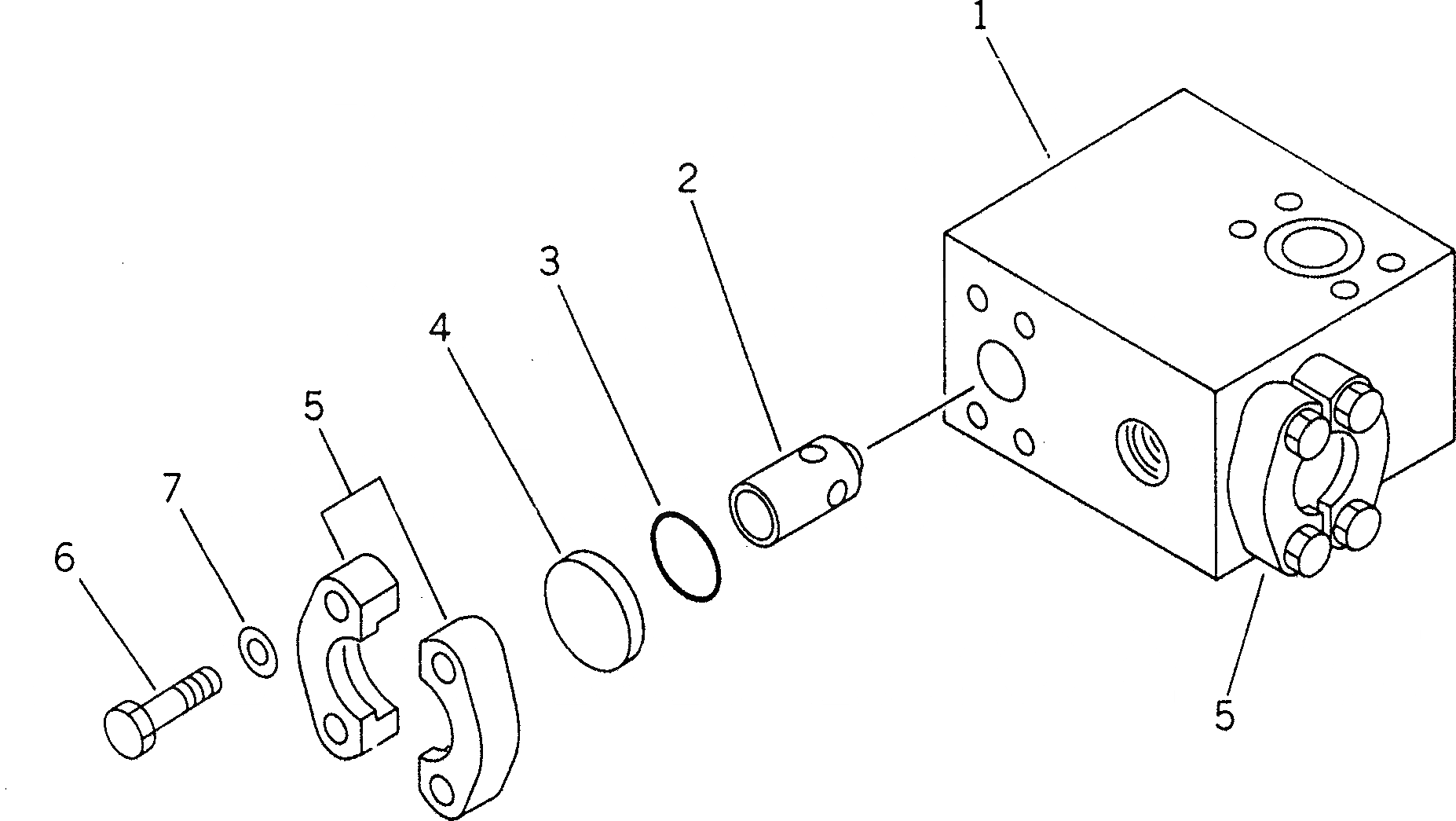 Схема запчастей Komatsu PC1600-1 - КЛАПАН БЕЗОПАСНОСТИ (ДЛЯ РУКОЯТИ ЛИНИЯ) (ДЛЯ ПОГРУЗ.) РАБОЧЕЕ ОБОРУДОВАНИЕ