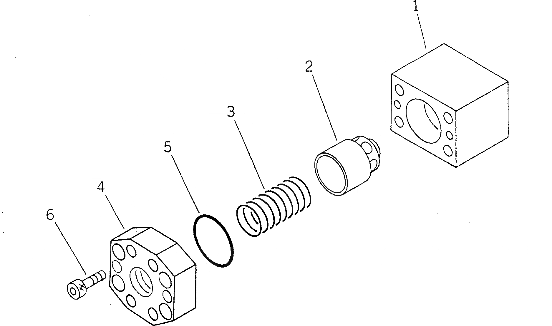 Схема запчастей Komatsu PC1600SP-1 - ВОЗВРАТ. КОНТРОЛЬНЫЙ КЛАПАН(ДЛЯ УПРАВЛЯЮЩ. КЛАПАН) ГИДРАВЛИКА