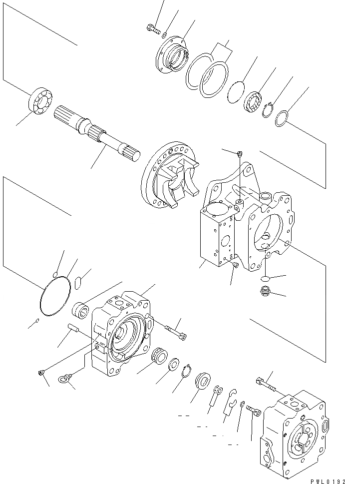 Схема запчастей Komatsu PC1600SP-1 - ОСНОВН. НАСОС (/8) (NO. НАСОС) ОСНОВН. КОМПОНЕНТЫ И РЕМКОМПЛЕКТЫ