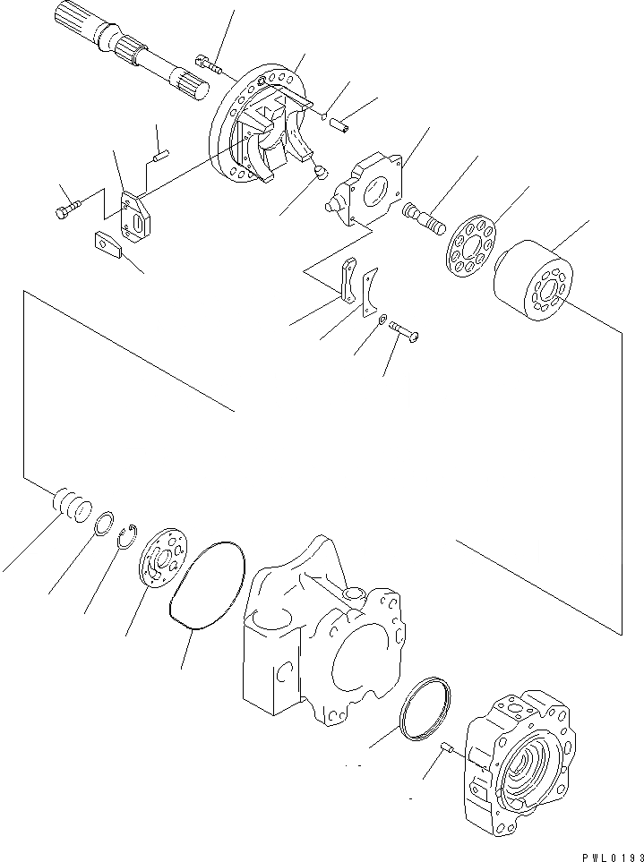 Схема запчастей Komatsu PC1600SP-1 - ОСНОВН. НАСОС (/8) (NO. НАСОС) ОСНОВН. КОМПОНЕНТЫ И РЕМКОМПЛЕКТЫ