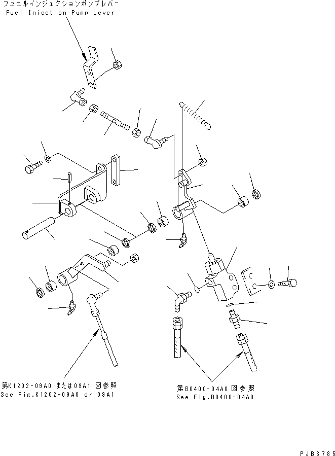 Схема запчастей Komatsu PC1600SP-1 - МЕХАНИЗМ УПРАВЛ-Я ПОДАЧЕЙ ТОПЛИВА (ДВИГАТЕЛЬ) (SP)(№8-) КОМПОНЕНТЫ ДВИГАТЕЛЯ