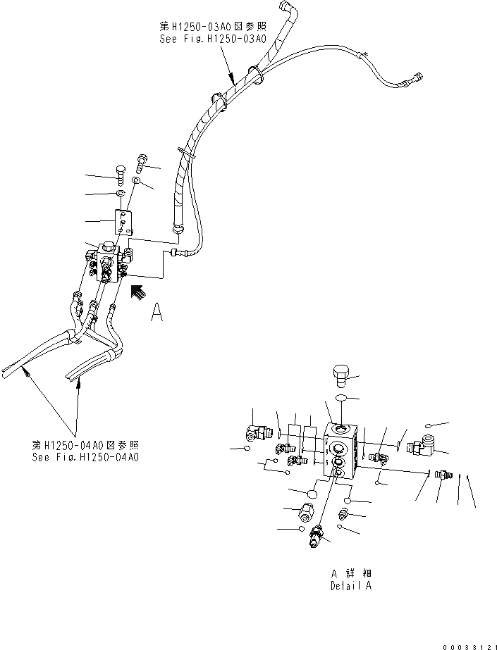 Схема запчастей Komatsu PC160LC-7 - ОСНОВН. NALVE (ДЛЯ 6-СЕКЦИОНН. КЛАПАН) (С РУКОЯТЬ СТОПОРН. КЛАПАН) ГИДРАВЛИКА