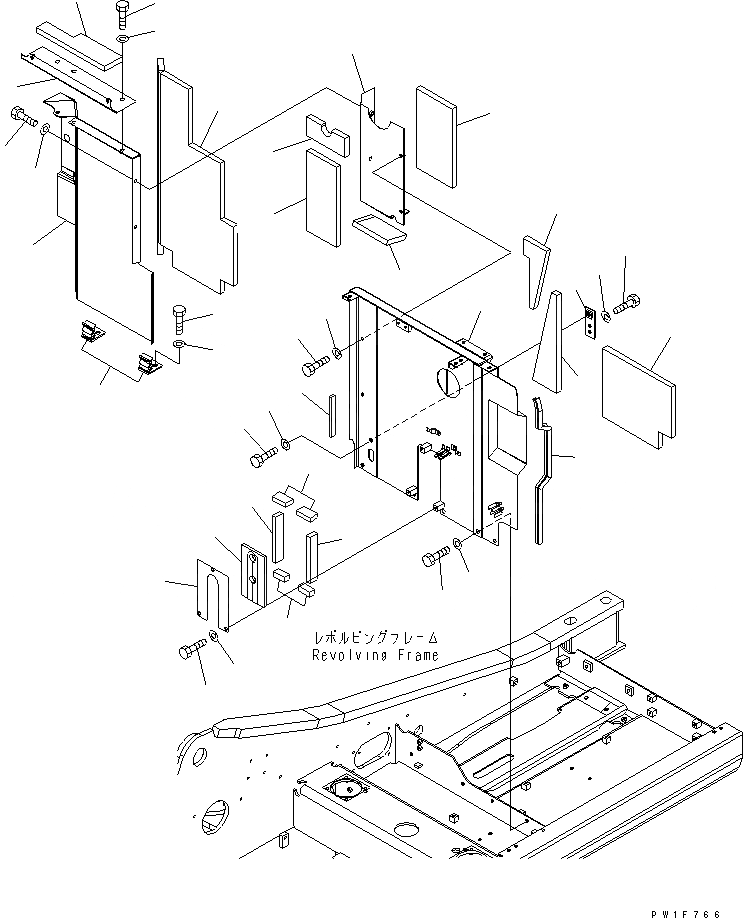 Схема запчастей Komatsu PC160LC-7 - ОСНОВН. КОНСТРУКЦИЯ (КАБИНА)(№-) КАБИНА ОПЕРАТОРА И СИСТЕМА УПРАВЛЕНИЯ