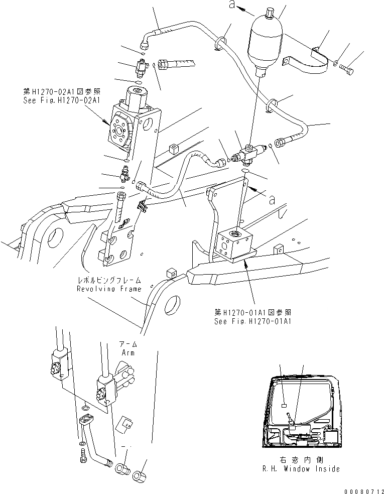 Схема запчастей Komatsu PC160LC-7 - ПЕРЕХОДНИК ДЛЯ МОЛОТА (ДЛЯ KRUPP)(№9-) РАБОЧЕЕ ОБОРУДОВАНИЕ