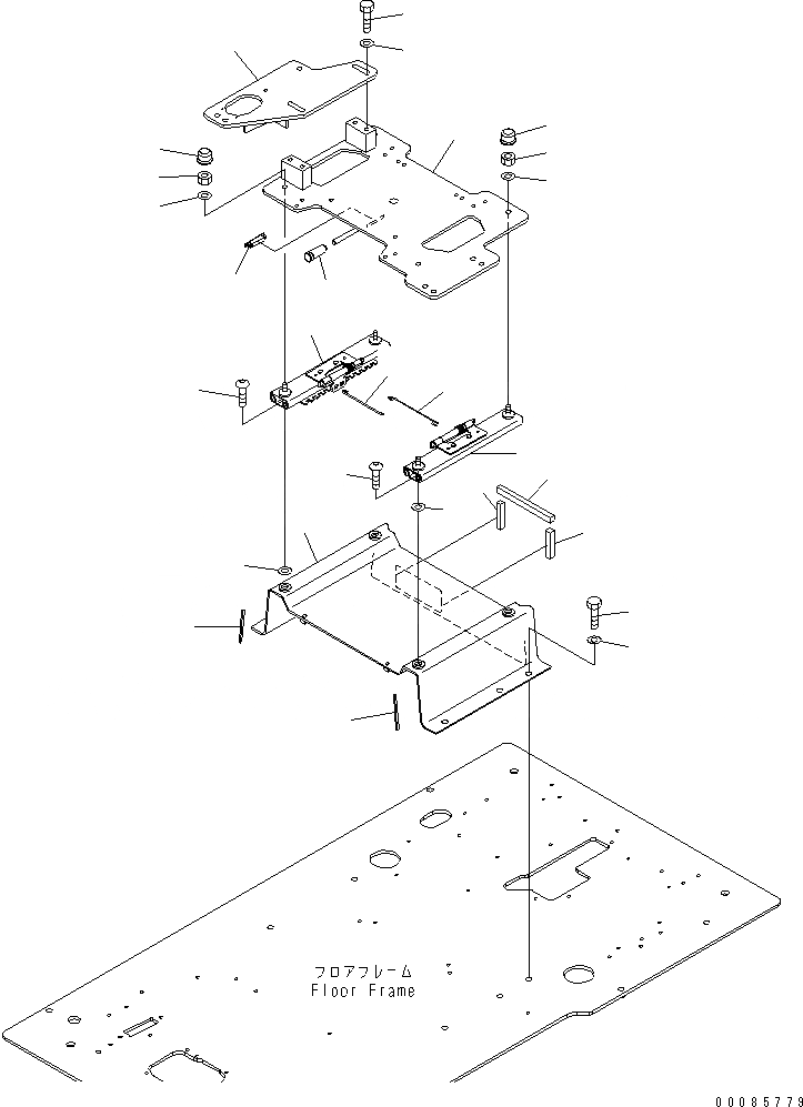 Схема запчастей Komatsu PC160LC-7E0 - ОСНОВН. КОНСТРУКЦИЯ (КАБИНА) (ОСНОВ.)(№9-) КАБИНА ОПЕРАТОРА И СИСТЕМА УПРАВЛЕНИЯ