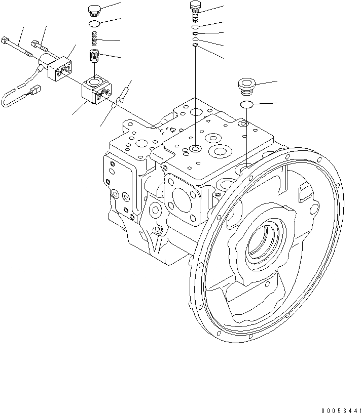Схема запчастей Komatsu PC160LC-7E0 - ОСНОВН. НАСОС (9/9) ОСНОВН. КОМПОНЕНТЫ И РЕМКОМПЛЕКТЫ