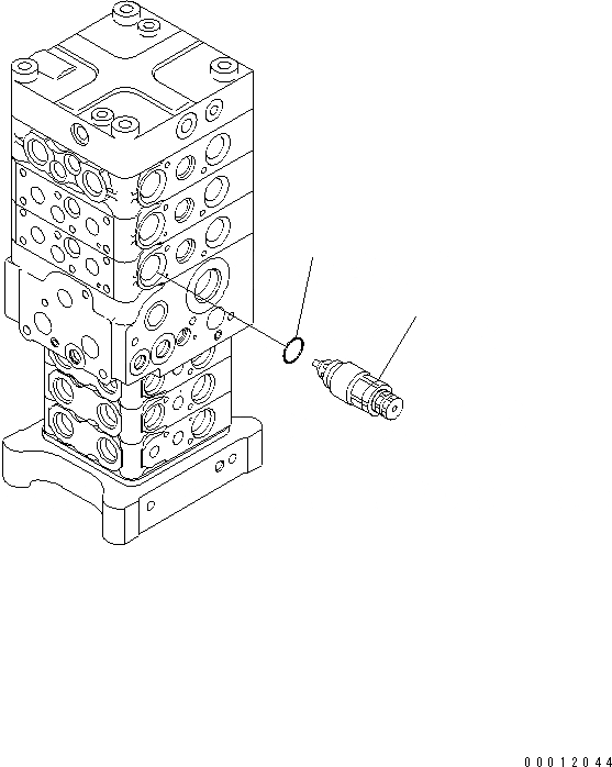 Схема запчастей Komatsu PC160LC-7E0 - ОСНОВН. КЛАПАН (-КЛАПАН) (/) (С РУКОЯТЬ СТОПОРН. КЛАПАН) ОСНОВН. КОМПОНЕНТЫ И РЕМКОМПЛЕКТЫ