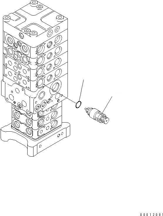 Схема запчастей Komatsu PC160LC-7E0 - ОСНОВН. КЛАПАН (7-КЛАПАН) (/9) (С РУКОЯТЬ СТОПОРН. КЛАПАН) ОСНОВН. КОМПОНЕНТЫ И РЕМКОМПЛЕКТЫ
