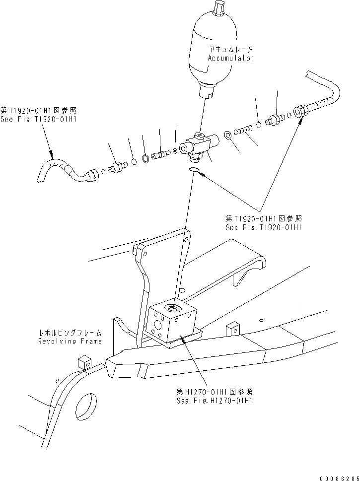 Схема запчастей Komatsu PC160LC-7E0 - КЛАПАН (ДЛЯ АККУМУЛЯТОРА) (С ГИДРОМОЛОТОМ ТРУБЫ)(№-) ОСНОВН. КОМПОНЕНТЫ И РЕМКОМПЛЕКТЫ
