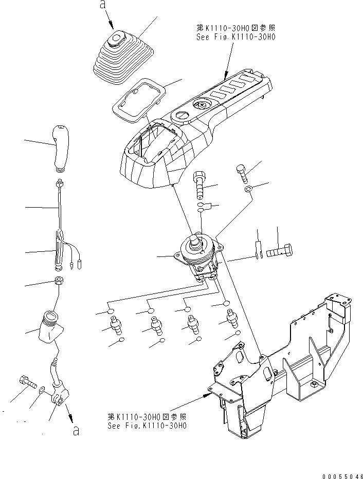 Схема запчастей Komatsu PC160LC-7-E0 - ОСНОВН. КОНСТРУКЦИЯ (КАБИНА) (РЫЧАГ И КЛАПАН) (ПРАВ.) (АНТИВАНДАЛЬН.) КАБИНА ОПЕРАТОРА И СИСТЕМА УПРАВЛЕНИЯ