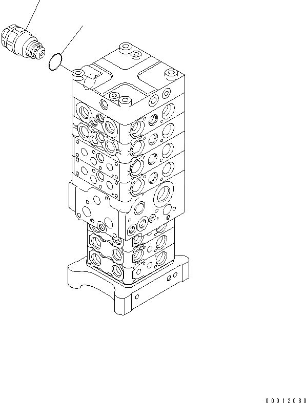Схема запчастей Komatsu PC160LC-7-E0 - ОСНОВН. КЛАПАН (7-КЛАПАН) (/9) (С РУКОЯТЬ СТОПОРН. КЛАПАН) ОСНОВН. КОМПОНЕНТЫ И РЕМКОМПЛЕКТЫ