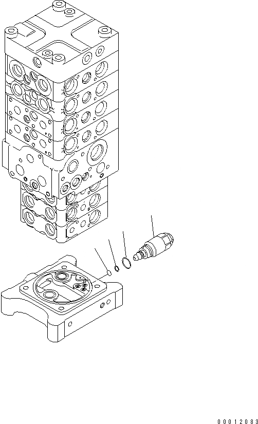 Схема запчастей Komatsu PC160LC-7-E0 - ОСНОВН. КЛАПАН (7-КЛАПАН) (8/9) (С РУКОЯТЬ СТОПОРН. КЛАПАН) ОСНОВН. КОМПОНЕНТЫ И РЕМКОМПЛЕКТЫ