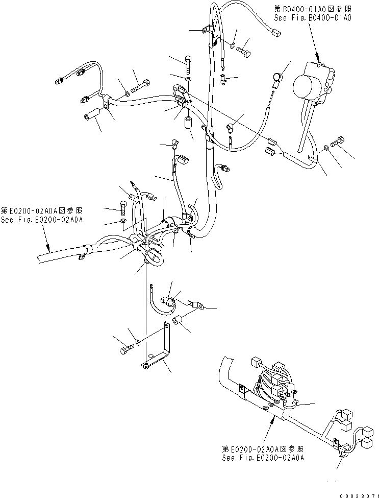 Схема запчастей Komatsu PC160LC-7 - ЭЛЕКТРОПРОВОДКА (ОСНОВН. Э/ПРОВОДКА) (КРЕПЛЕНИЕ)(№-) ЭЛЕКТРИКА