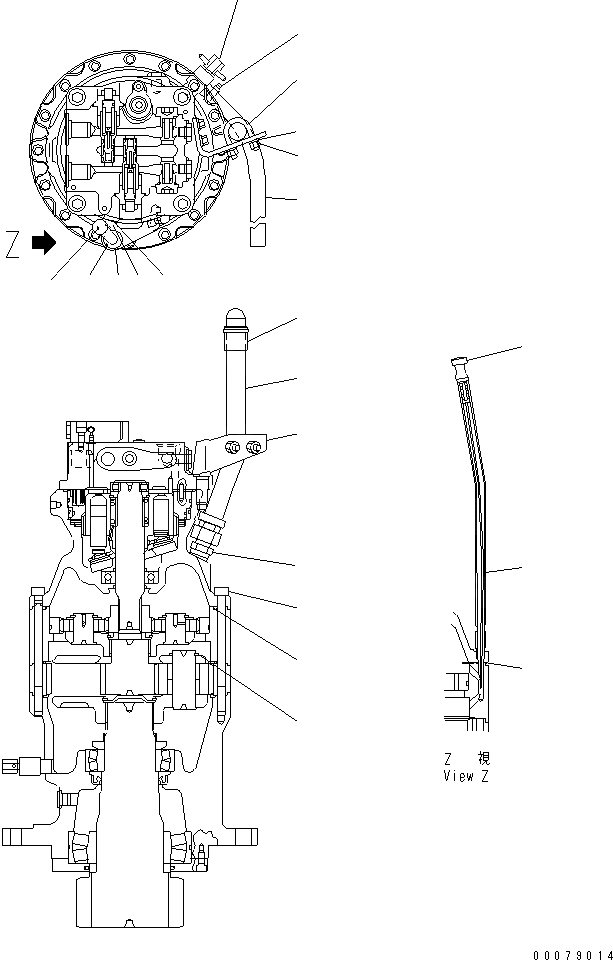 Схема запчастей Komatsu PC160LC-7 - МОТОР ПОВОРОТА И MACHINERY (/)(№-) ОСНОВН. КОМПОНЕНТЫ И РЕМКОМПЛЕКТЫ