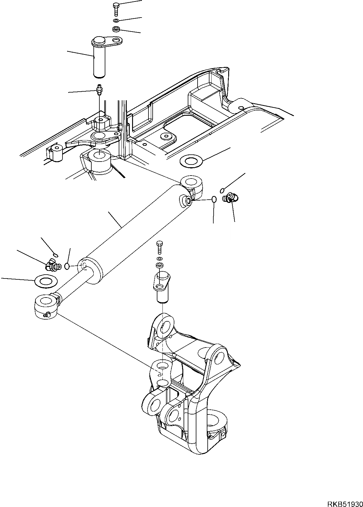 Схема запчастей Komatsu PC16R-3 - ЦИЛИНДР ПОВОРОТА СТРЕЛЫ (ЭЛЕМЕНТЫ КРЕПЛЕНИЯ) РАБОЧЕЕ ОБОРУДОВАНИЕ