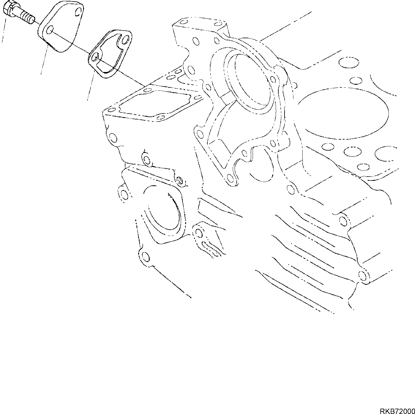 Схема запчастей Komatsu PC16R-3 HS - БЛОК ЦИЛИНДРОВ (/) ДВИГАТЕЛЬ БЛОК