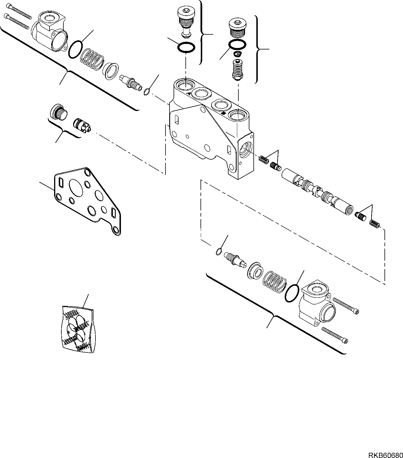 Схема запчастей Komatsu PC16R-3 HS - УПРАВЛЯЮЩ. КЛАПАН (7/) РАБОЧЕЕ ОБОРУДОВАНИЕ ГИДРАВЛИКА