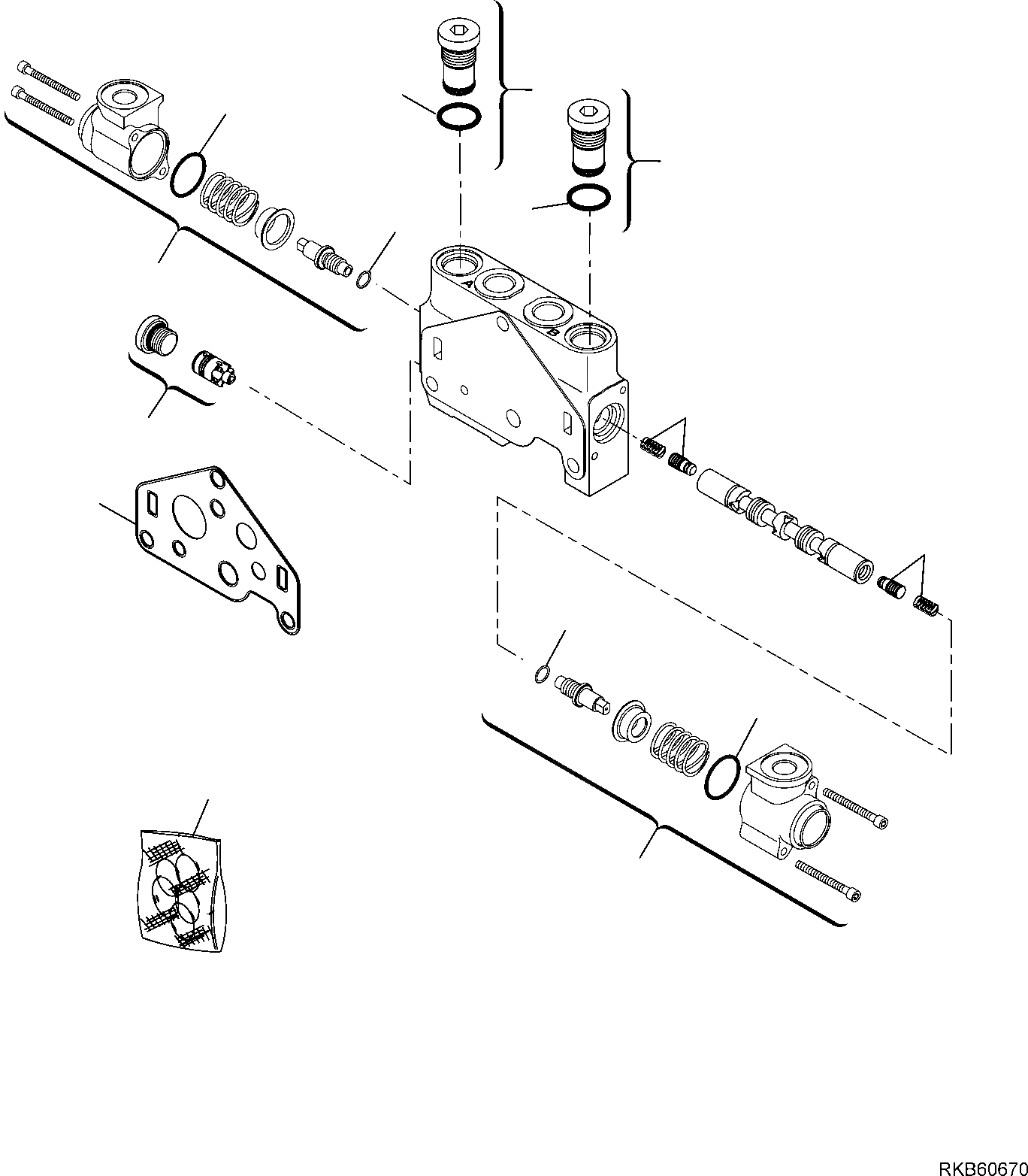 Схема запчастей Komatsu PC16R-3 HS - УПРАВЛЯЮЩ. КЛАПАН (8/) РАБОЧЕЕ ОБОРУДОВАНИЕ ГИДРАВЛИКА