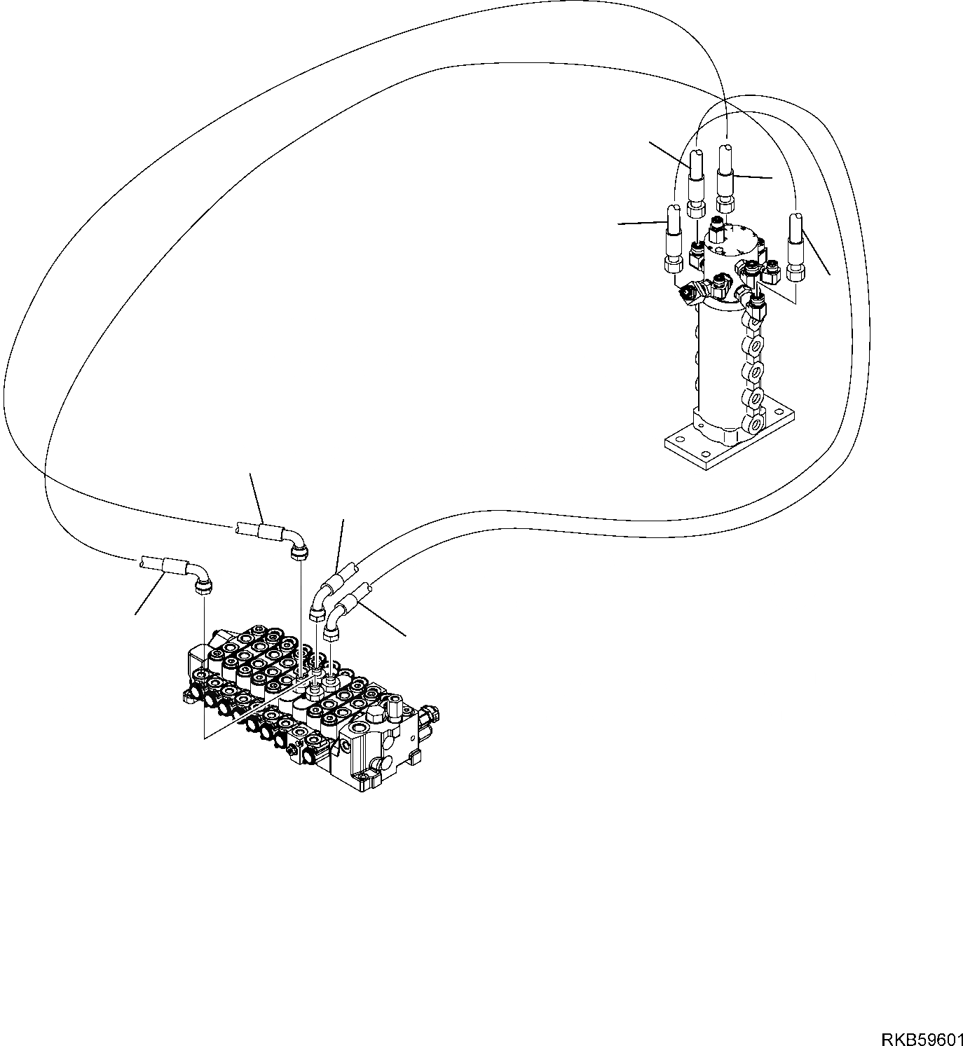 Схема запчастей Komatsu PC16R-3 HS - ГИДРОЛИНИЯ (МОТОР ХОДА ЛИНИЯ) (ВЕРХН.) РАБОЧЕЕ ОБОРУДОВАНИЕ ГИДРАВЛИКА