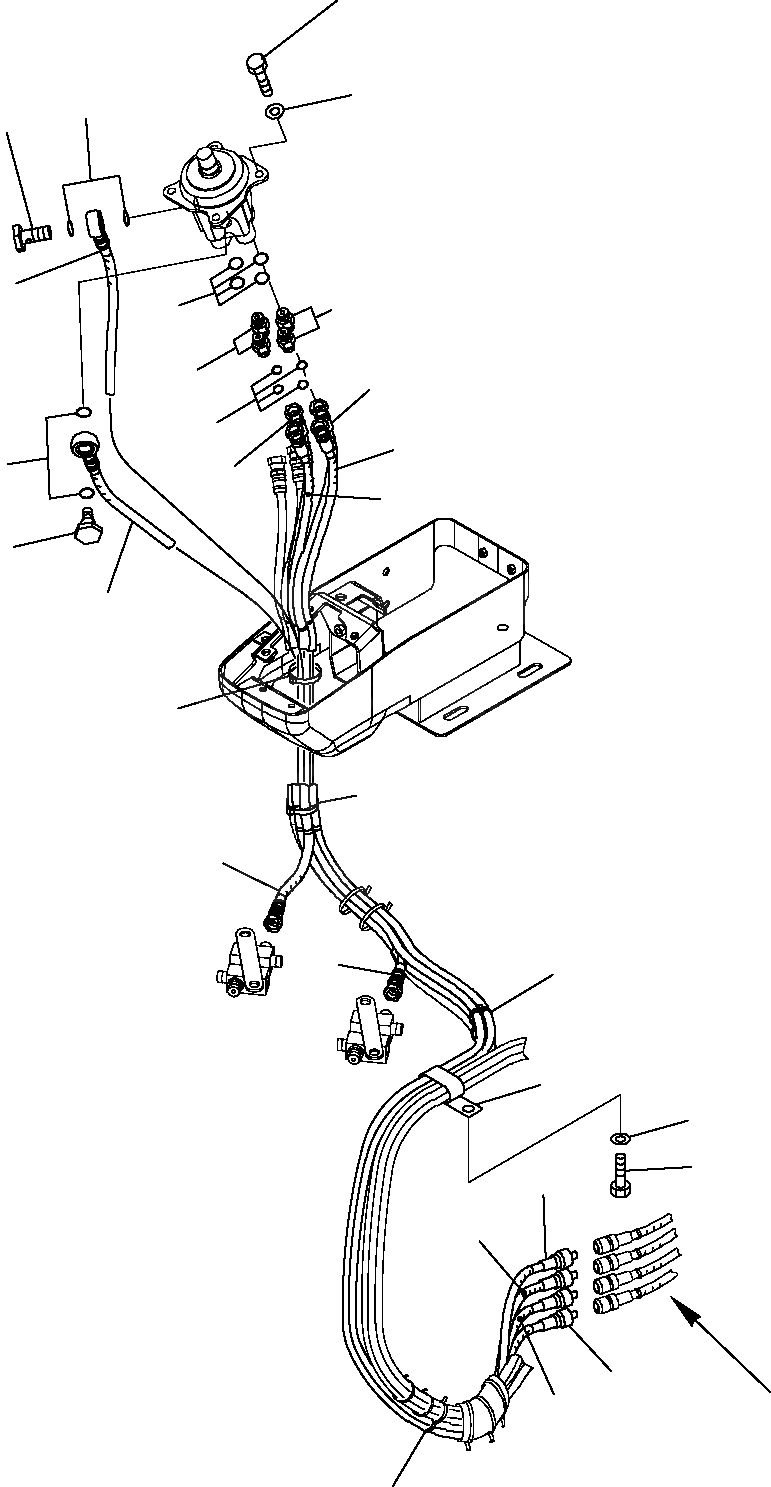 Схема запчастей Komatsu PC16R-2 - ГИДРОЛИНИЯ (ПРАВ. СЕРВОУПРАВЛ. ЛИНИЯ) РАБОЧЕЕ ОБОРУДОВАНИЕ ГИДРАВЛИКА