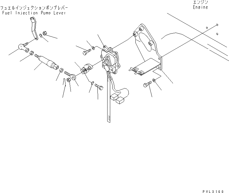 Схема запчастей Komatsu PC1800-6 - УПРАВЛ-Е ПОДАЧ. ТОПЛИВА КОМПОНЕНТЫ ДВИГАТЕЛЯ