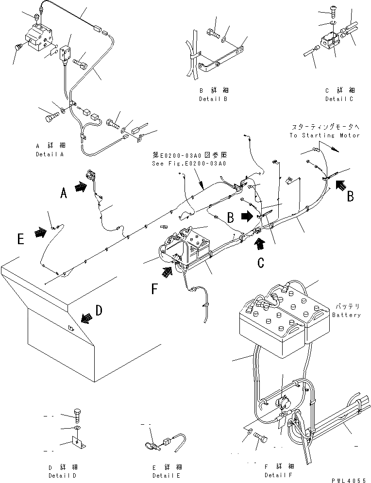 Схема запчастей Komatsu PC1800-6 - ЭЛЕКТРИКА (ДАТЧИК)(№-999) ЭЛЕКТРИКА