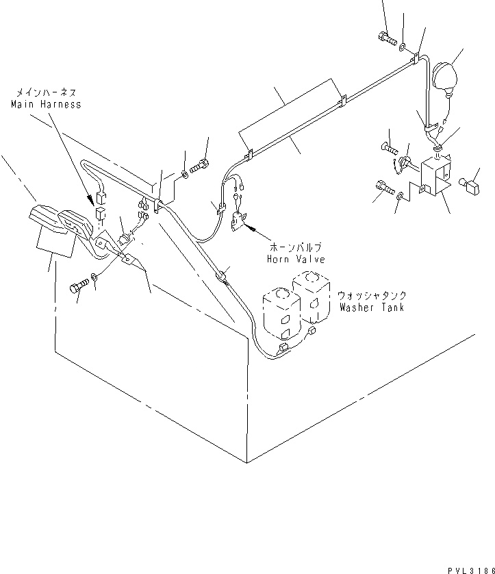 Схема запчастей Komatsu PC1800-6 - НИЖН. ОСВЕЩЕНИЕ И ОСВЕЩЕНИЕ(№-) ЭЛЕКТРИКА