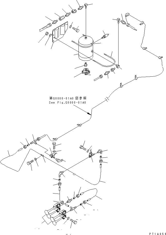 Схема запчастей Komatsu PC1800-6 - ВОЗД. СИСТЕМА (EC СПЕЦ-Я.)(№-) ВОЗД. СИСТЕМА