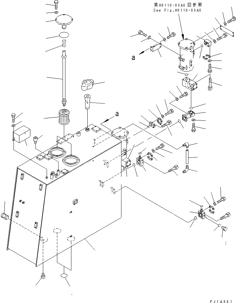 Схема запчастей Komatsu PC1800-6 - ГИДР. БАК. (БАК) (ДЛЯ ЗАПЫЛЕНН. РАЙОНОВ)(№7-) ГИДРАВЛИКА