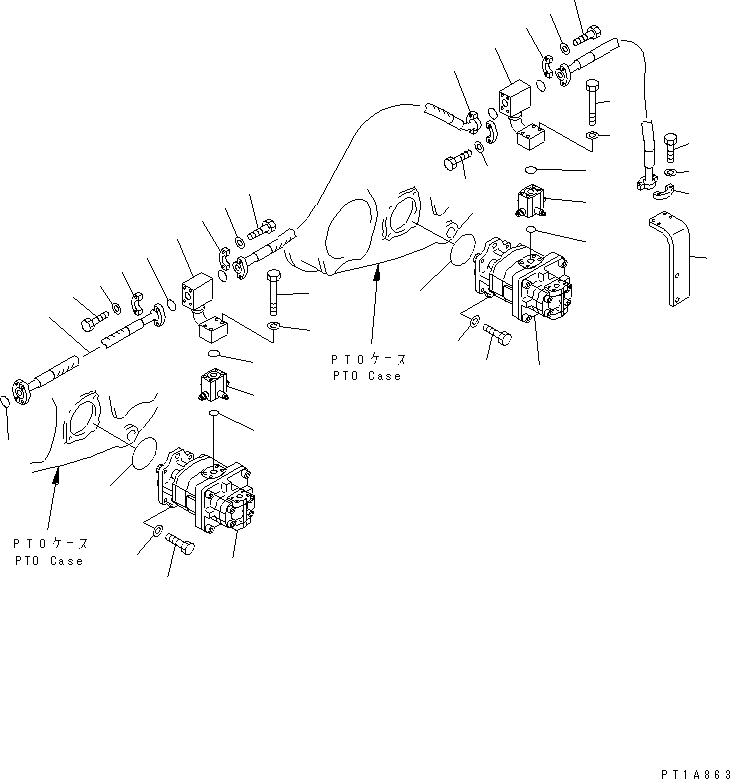 Схема запчастей Komatsu PC1800-6 - ПРИВОД НАСОС (НАСОС КОМПОНЕНТЫ) (+ЯC СПЕЦ-Я.)(№7-) ГИДРАВЛИКА