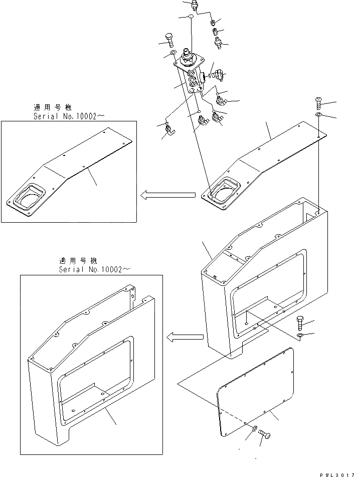 Схема запчастей Komatsu PC1800-6 - УПРАВЛ-Е СТОЙКА (КЛАПАН) (ПРАВ.)(№-999) КАБИНА ОПЕРАТОРА И СИСТЕМА УПРАВЛЕНИЯ
