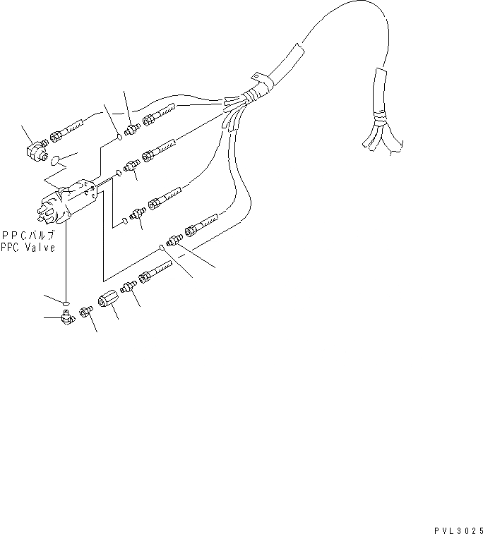 Схема запчастей Komatsu PC1800-6 - РЫЧАН УПРАВЛ-Я ХОДОМ (СОЕД-Е) КАБИНА ОПЕРАТОРА И СИСТЕМА УПРАВЛЕНИЯ