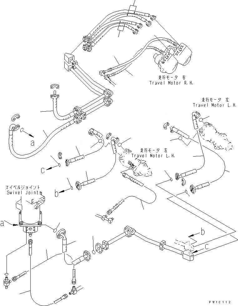 Схема запчастей Komatsu PC1800-6 - ХОЛОДН. КОМПЛЕКТ (ОСНОВН. И ГЛАВН. ШЛАНГИ¤/7) (-C СПЕЦ-Я)(№-) РАЗНОЕ