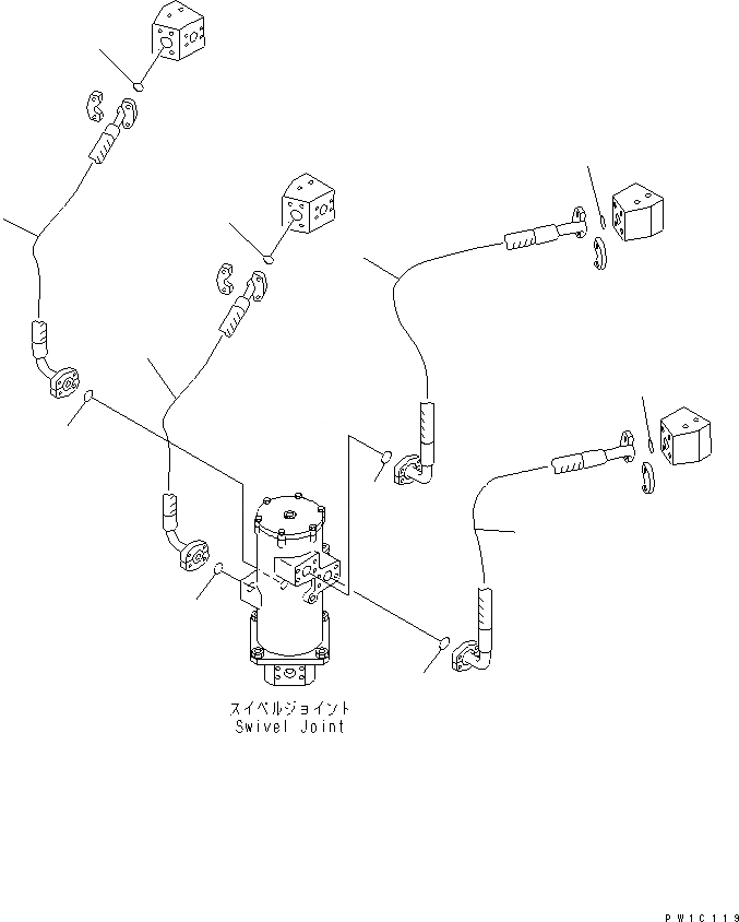 Схема запчастей Komatsu PC1800-6 - ХОЛОДН. КОМПЛЕКТ (ОСНОВН. И ГЛАВН. ШЛАНГИ¤/7) (-C СПЕЦ-Я)(№-) РАЗНОЕ