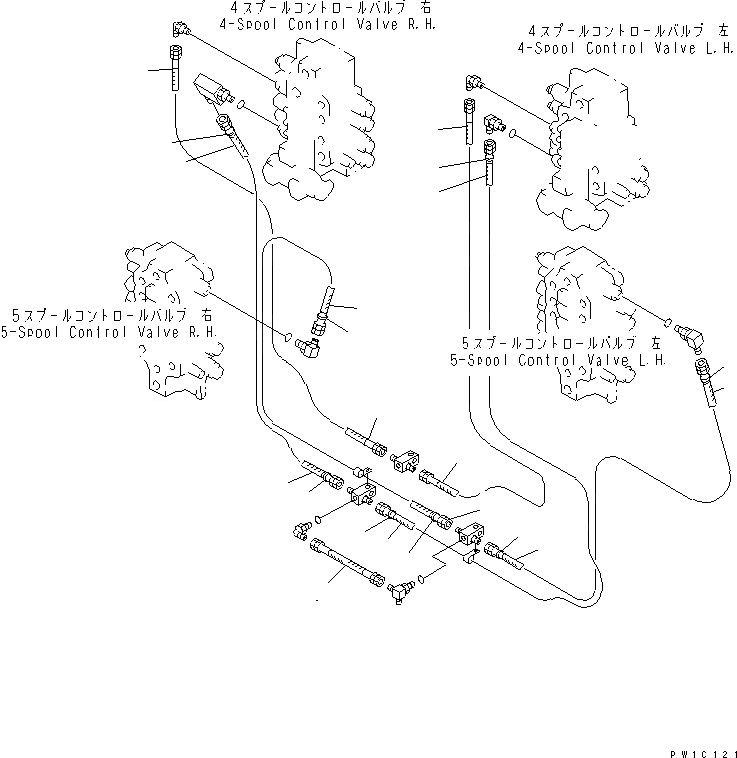 Схема запчастей Komatsu PC1800-6 - ХОЛОДН. КОМПЛЕКТ (ОСНОВН. И ГЛАВН. ШЛАНГИ¤/7) (-C СПЕЦ-Я)(№-) РАЗНОЕ