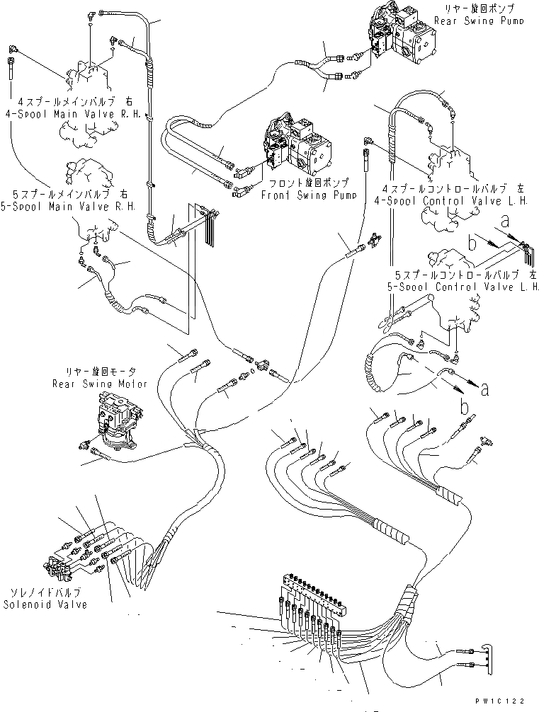 Схема запчастей Komatsu PC1800-6 - ХОЛОДН. КОМПЛЕКТ (ОСНОВН. И ГЛАВН. ШЛАНГИ¤7/7) (-C СПЕЦ-Я)(№-) РАЗНОЕ