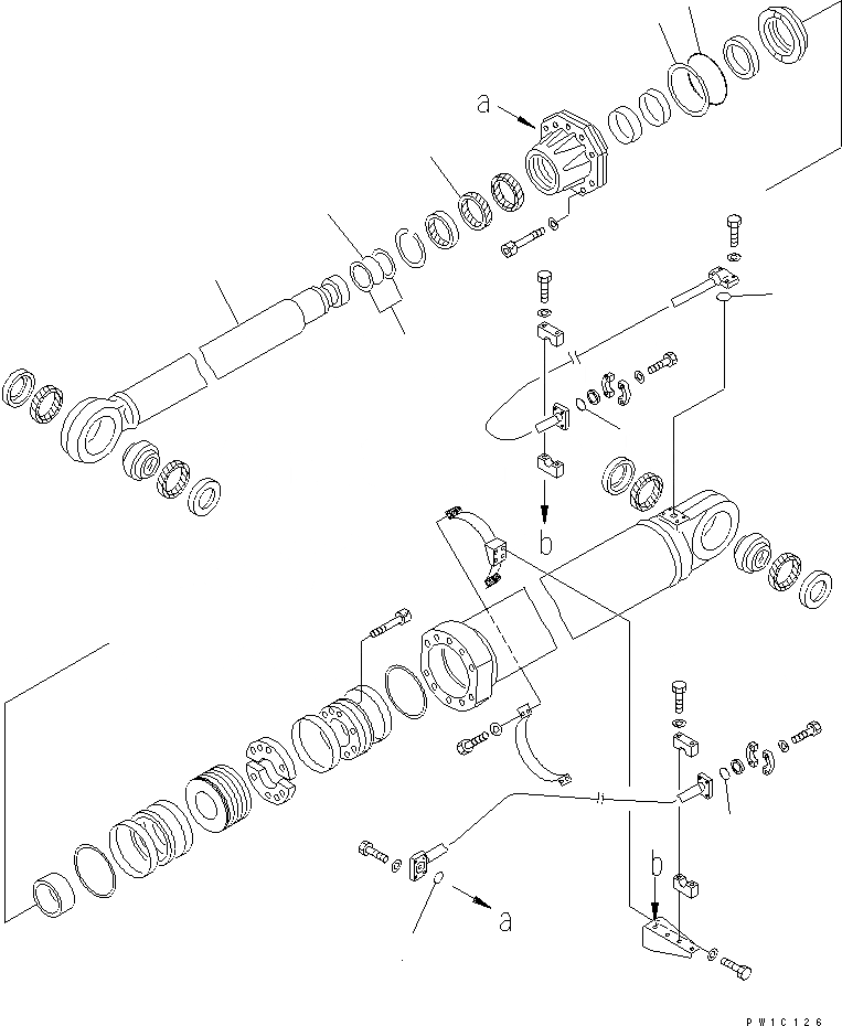 Схема запчастей Komatsu PC1800-6 - ХОЛОДН. КОМПЛЕКТ (ЦИЛИНДР¤/) (-C СПЕЦ-Я)(№-) РАЗНОЕ