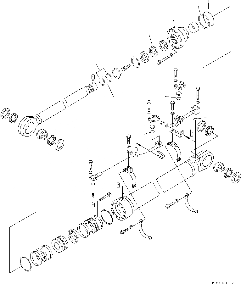 Схема запчастей Komatsu PC1800-6 - ХОЛОДН. КОМПЛЕКТ (ЦИЛИНДР¤/) (-C СПЕЦ-Я)(№-) РАЗНОЕ